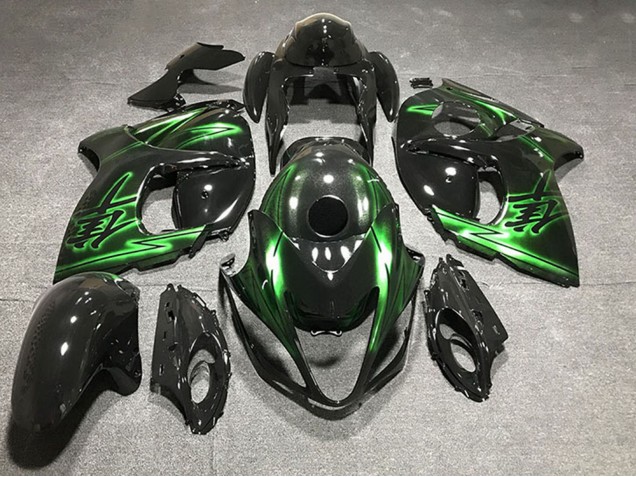 Compra Carenados Moto Suzuki GSXR 1300 2008-2020 - Negro Brillante Verde