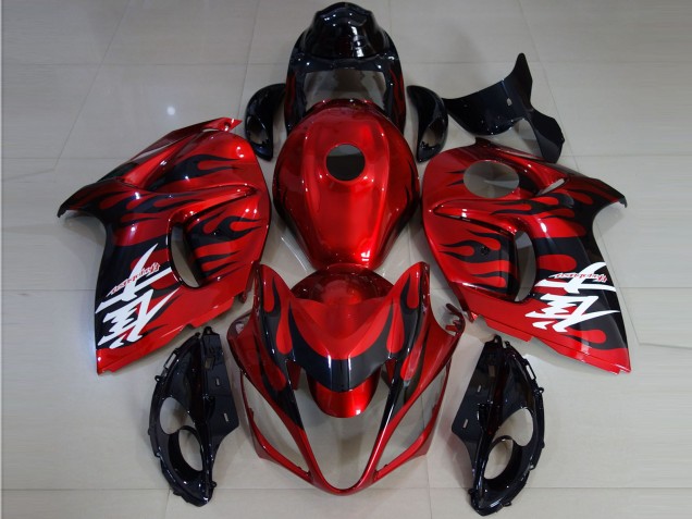 Compra Carenados Moto Suzuki GSXR 1300 2008-2020 - Rojo Negro Llama