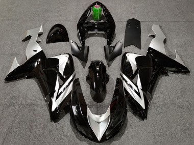 Compra Carenados Moto Kawasaki ZX10R 2006-2007 - Negro Brillante Plata