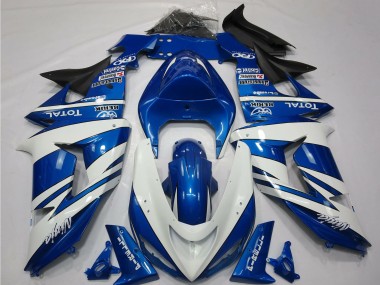Compra Carenados Moto Kawasaki ZX10R 2006-2007 - Azul Blanco Negro