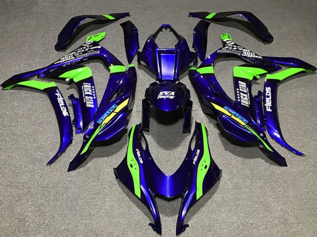 Compra Carenados Moto Kawasaki ZX10R 2016-2020 - Azul Profundo Verde Trick Star EVA Racing