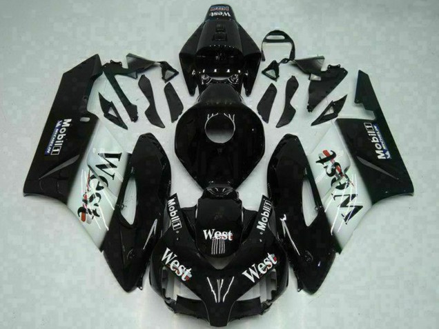 Compra Carenados Moto Honda CBR1000RR 2004-2005 - Negro Brillante Blanco West Mobil Michelin