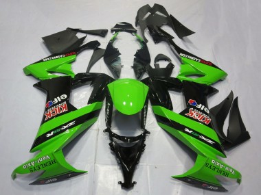 Compra Carenados Moto Kawasaki ZX10R 2008-2010 - Verde Negro Rojo Kick Elf Henleys Vent-Axia