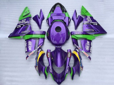 Compra Carenados Moto Kawasaki ZX10R 2004-2005 - Verde Púrpura Trick Star