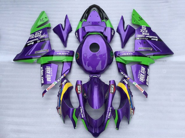 Compra Carenados Moto Kawasaki ZX10R 2004-2005 - Verde Púrpura Trick Star