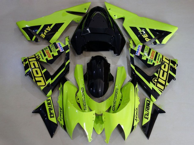 Compra Carenados Moto Kawasaki ZX10R 2004-2005 - Alta Visibilidad Amarillo Negro
