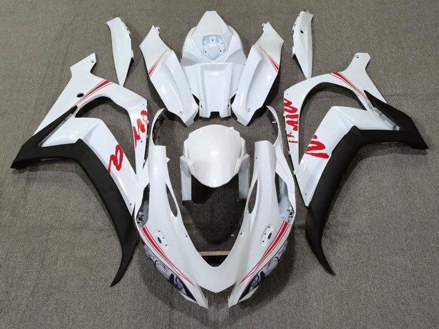 Compra Carenados Moto Kawasaki ZX10R 2016-2020 - Blanco Perla Negro Rojo