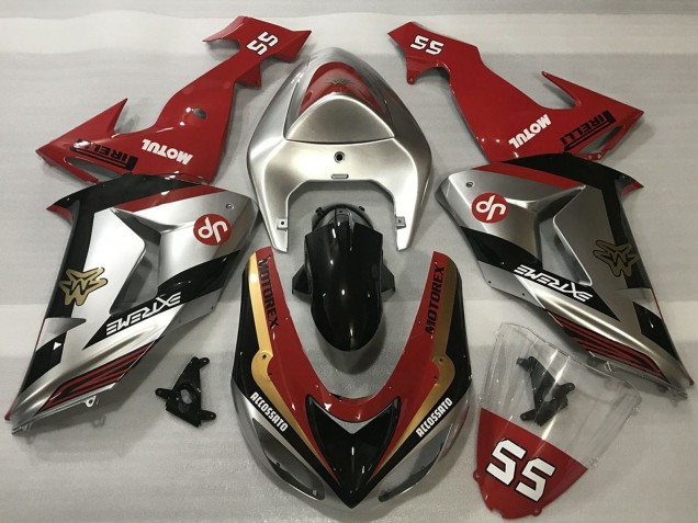 Compra Carenados Moto Kawasaki ZX10R 2006-2007 - Rojo Plata Oro Negro