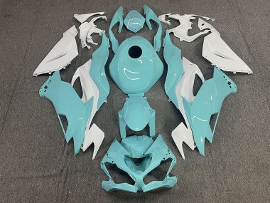 Compra Carenados Moto Kawasaki ZX6R 2019-2022 - Blanco Aqua Azul