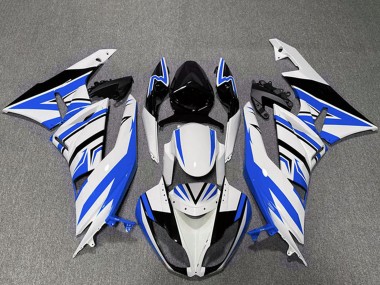Compra Carenados Moto Kawasaki ZX6R 2009-2012 - Blanco Azul Negro Zag