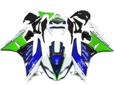 Compra Carenados Moto Kawasaki ZX6R 2009-2012 - Blanco Verde Azul Negro
