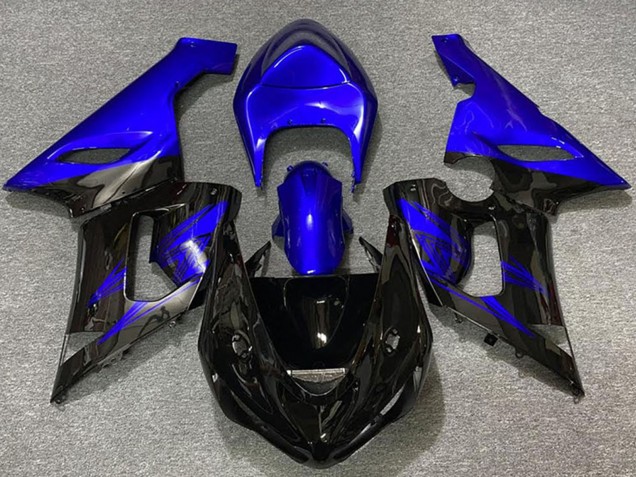 Compra Carenados Moto Kawasaki ZX6R 2005-2006 - Azul Negro Brillante