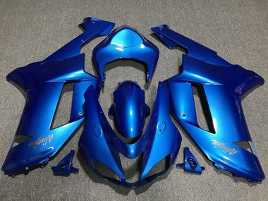 Compra Carenados Moto Kawasaki ZX6R 2007-2008 - Azul Brillante Chrome Logo