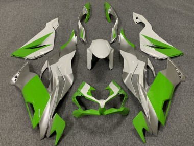 Compra Carenados Moto Kawasaki ZX6R 2019-2022 - Blanco Plata Verde