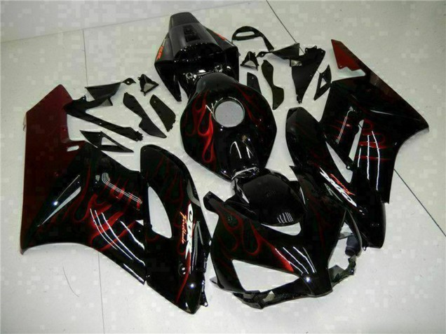 Compra Carenados Moto Honda CBR1000RR 2004-2005 - Negro Brillante Rojo Llama