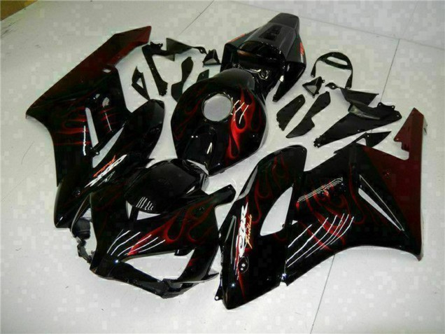 Compra Carenados Moto Honda CBR1000RR 2004-2005 - Negro Brillante Rojo Llama