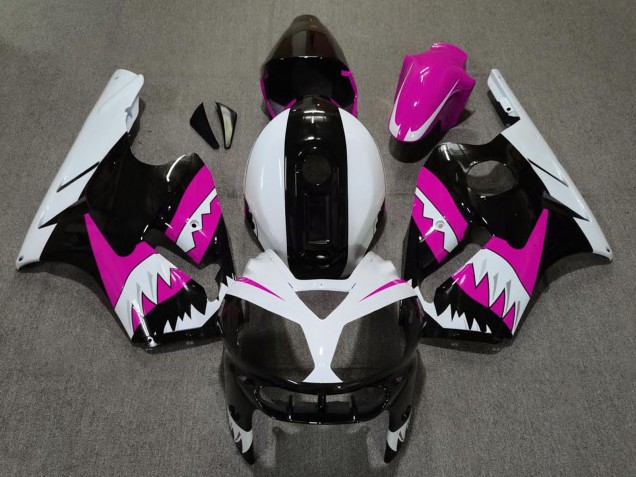 Compra Carenados Moto Kawasaki ZX12R 2002-2006 - Rosa Negro Blanco Tiburón