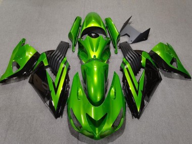 Compra Carenados Moto Kawasaki ZX14R 2006-2011 - Verde Negro Brillante