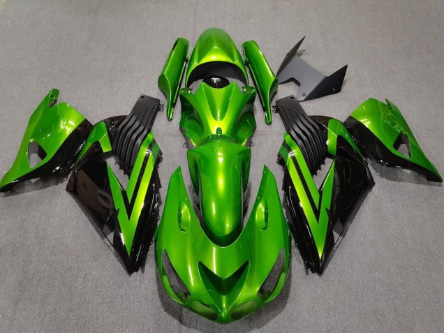 Compra Carenados Moto Kawasaki ZX14R 2006-2011 - Verde Negro Brillante
