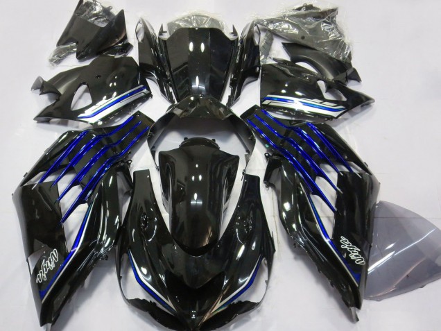 Compra Carenados Moto Kawasaki ZX14R 2012-2024 - Negro Brillante Azul