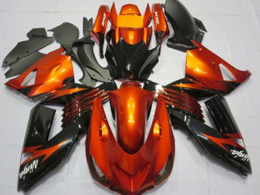 Compra Carenados Moto Kawasaki ZX14R 2006-2011 - Naranja Negro Brillante