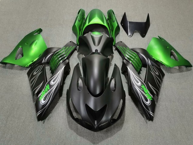 Compra Carenados Moto Kawasaki ZX14R 2006-2011 - Verde Negro Mate