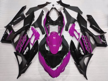 Compra Carenados Moto Kawasaki Ninja 400 2018-2024 - Púrpura Negro Brillante Negro Mate OEM Estilo