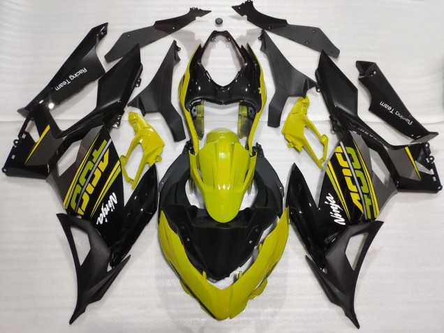 Compra Carenados Moto Kawasaki Ninja 400 2018-2024 - Amarillo Negro Brillante Negro Mate OEM Estilo