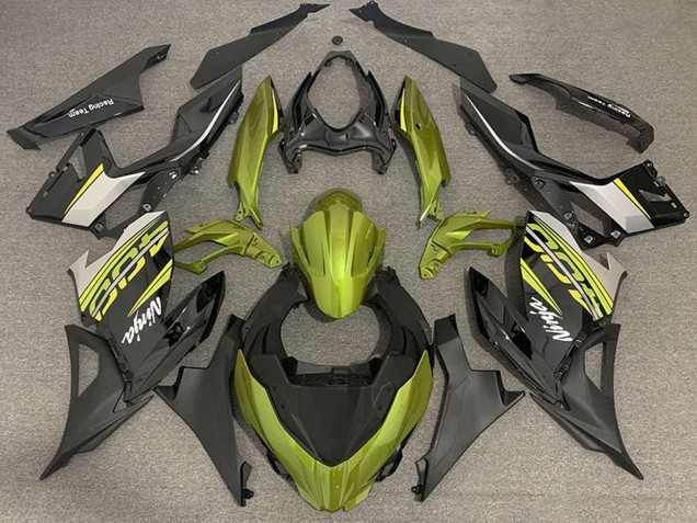 Compra Carenados Moto Kawasaki Ninja 400 2018-2024 - Amarillo Líquido Negro Brillante Negro Mate OEM Estilo