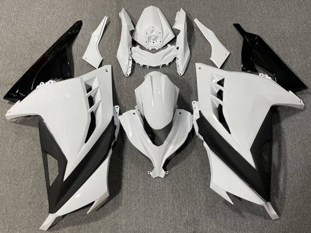 Compra Carenados Moto Kawasaki Ninja 300 2013-2024 - Blanco Negro