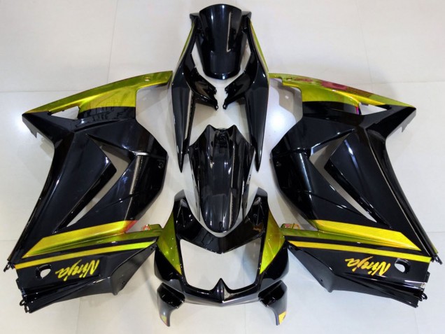 Compra Carenados Moto Kawasaki Ninja 250 2008-2012 - Negro Brillante Amarillo