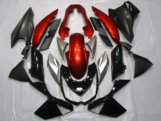 Compra Carenados Moto Kawasaki Z1000 2010-2013 - Rojo Plata Negro Brillante