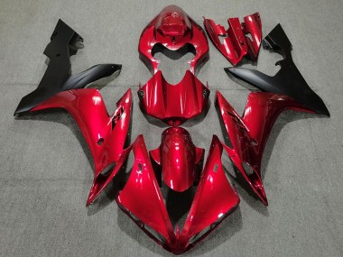 Compra Carenados Moto Yamaha R1 2004-2006 - Rojo Caramelo Negro Mate