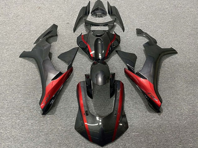 Compra Carenados Moto Yamaha R1 2015-2019 - FibraCarbono Estilo Rojo