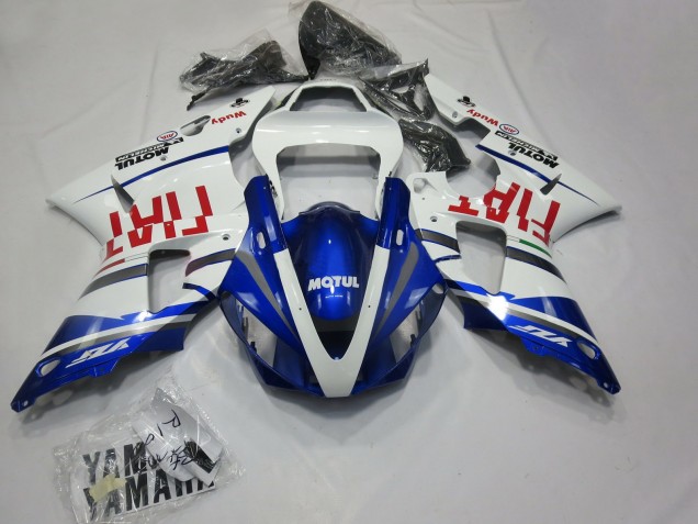 Compra Carenados Moto Yamaha R1 2000-2001 - Blanco Azul Rojo Fiat Motul