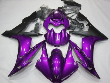 Compra Carenados Moto Yamaha R1 2004-2006 - Púrpura Negro Mate