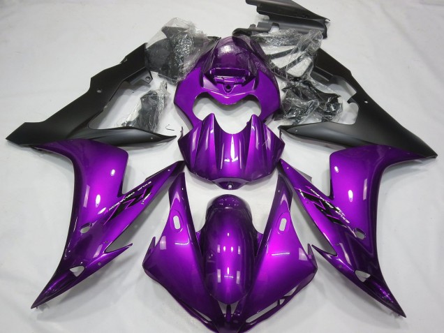 Compra Carenados Moto Yamaha R1 2004-2006 - Púrpura Negro Mate