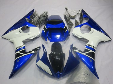 Compra Carenados Moto Yamaha R6 2003-2004 - Azul Blanco Negro Brillante OEM Estilo