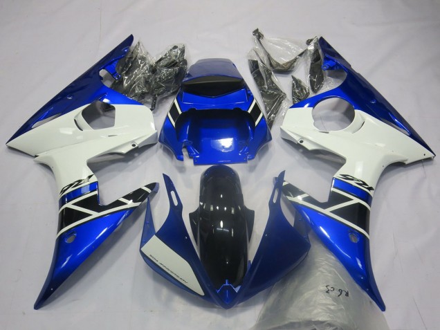 Compra Carenados Moto Yamaha R6 2003-2004 - Azul Blanco Negro Brillante OEM Estilo