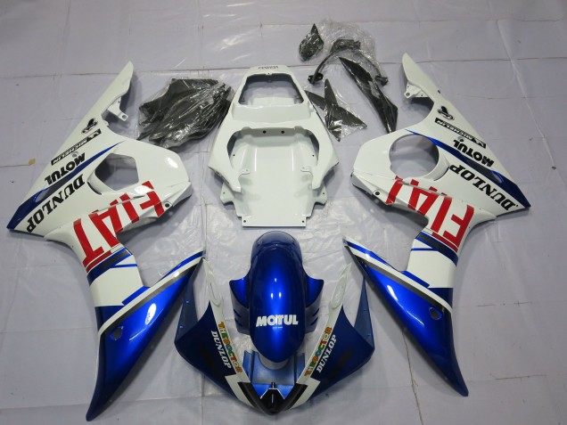 Compra Carenados Moto Yamaha R6 2003-2004 - Blanco Azul Rojo Fiat Motul Dunlop
