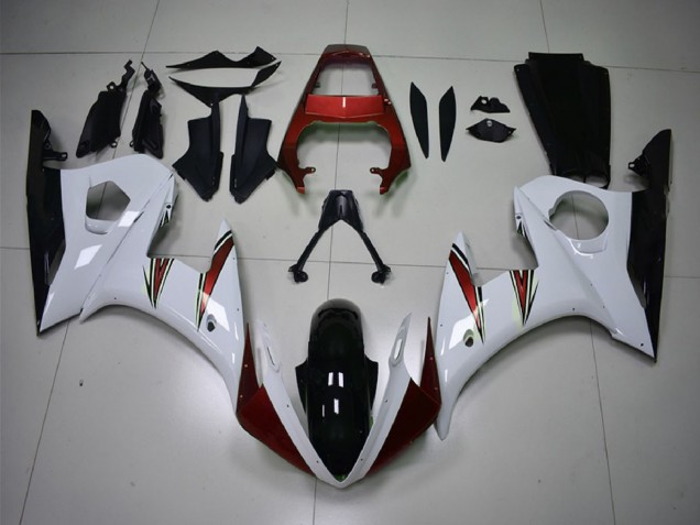 Compra Carenados Moto Yamaha R6 2003-2004 - Blanco Rojo Negro Brillante