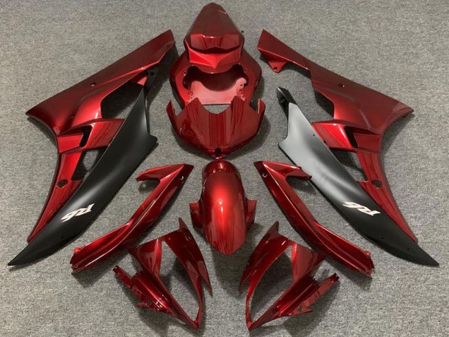 Compra Carenados Moto Yamaha R6 2006-2007 - Rojo Negro Mate