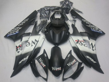 Compra Carenados Moto Yamaha R6 2006-2007 - Negro Mate Blanco West Michelin