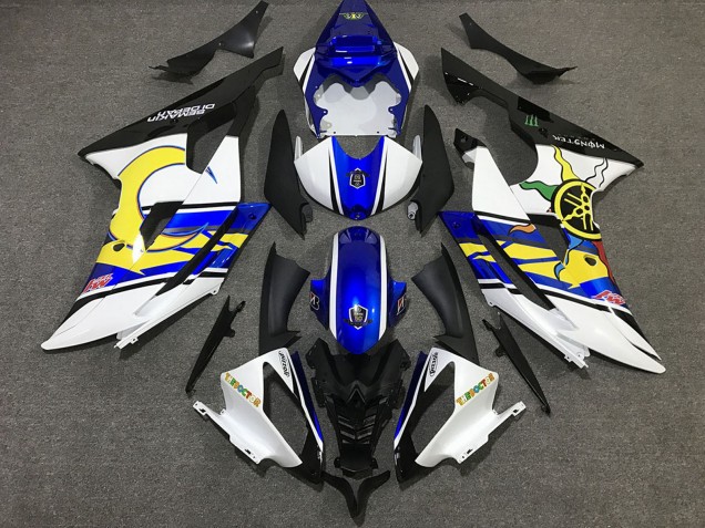 Compra Carenado Moto Yamaha R6 2008-2016 - Blanco Azul Negro Amarillo