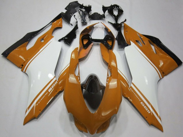 Compra Carenados Moto Ducati 1199 2011-2014 - Brown Blanco Negro