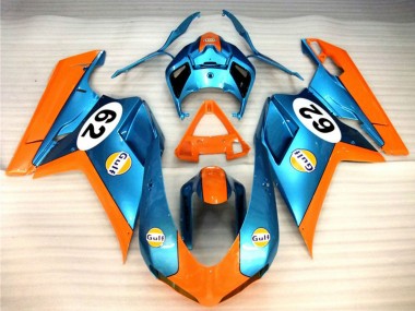 Compra Carenados Moto Ducati 848 1098 1198 2007-2014 - Naranja Azul Gulf 62