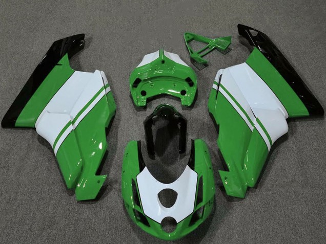 Compra Carenados Moto Ducati 749 999 2003-2004 - Blanco Verde Negro Brillante