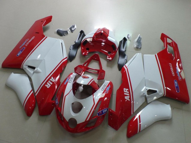 Compra Carenados Moto Ducati 749 999 2003-2004 - Blanco Rojo Air Generali Tim