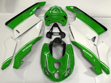 Compra Carenados Moto Ducati 999 2003-2004 - Blanco Verde Negro