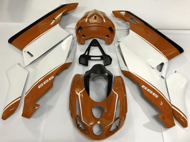 Compra Carenados Moto Ducati 999 2003-2004 - Blanco Brown Negro
